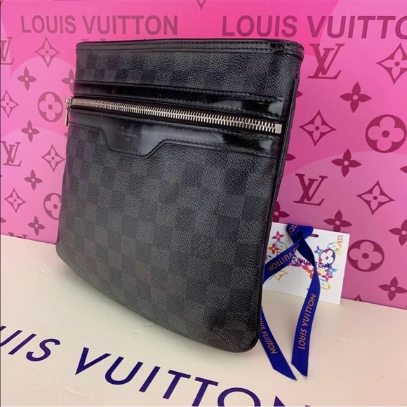 Authentic Louis Vuitton Thomas Damier Graphite Crossbody PM RI3173 France Bag - Picture 5 of 12